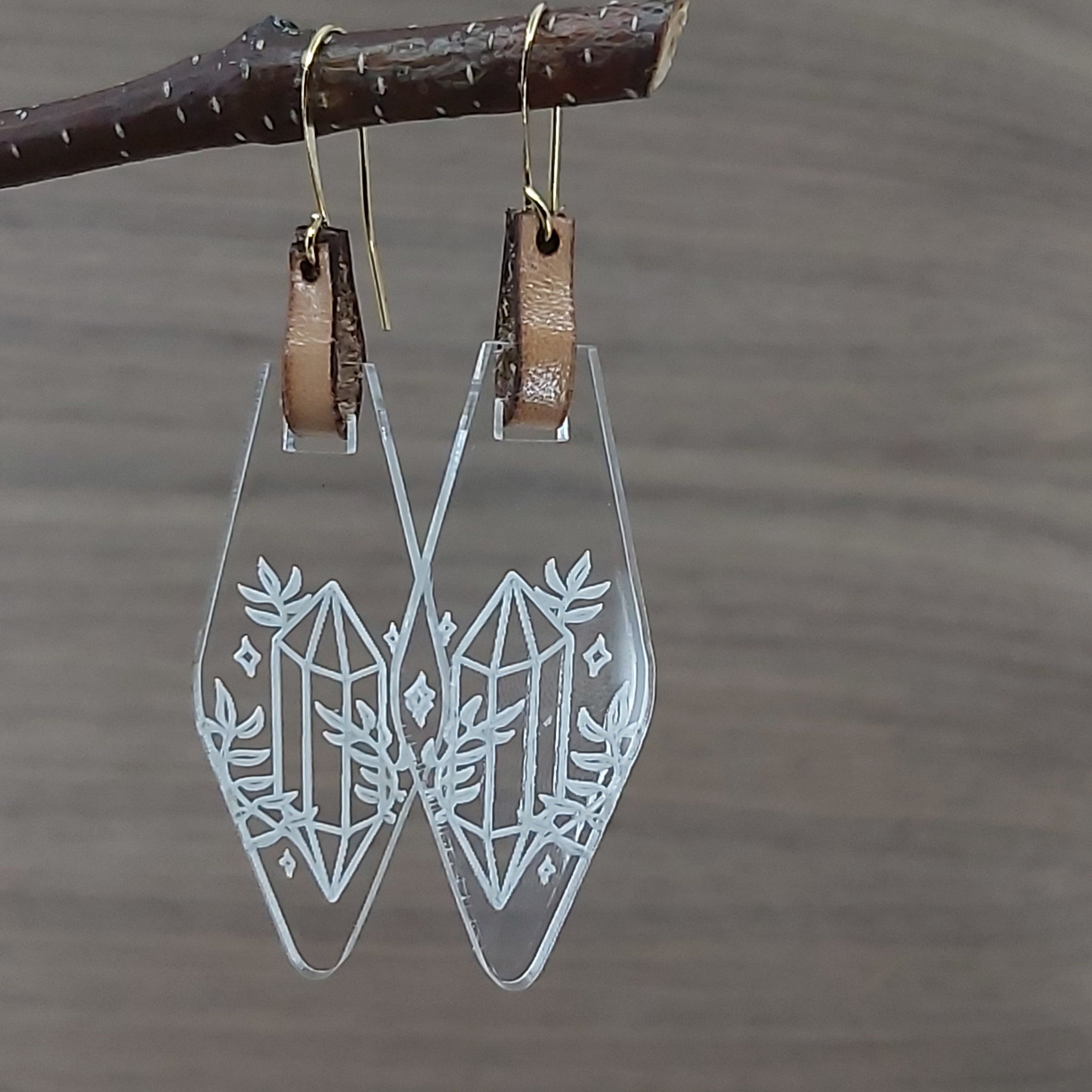 Custom laser cut earrings hot sale